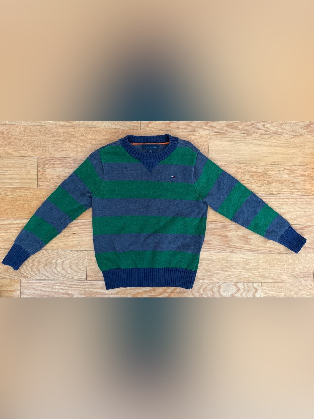 Tommy Hilfiger Striped Crewneck Sweater kids size 4-5